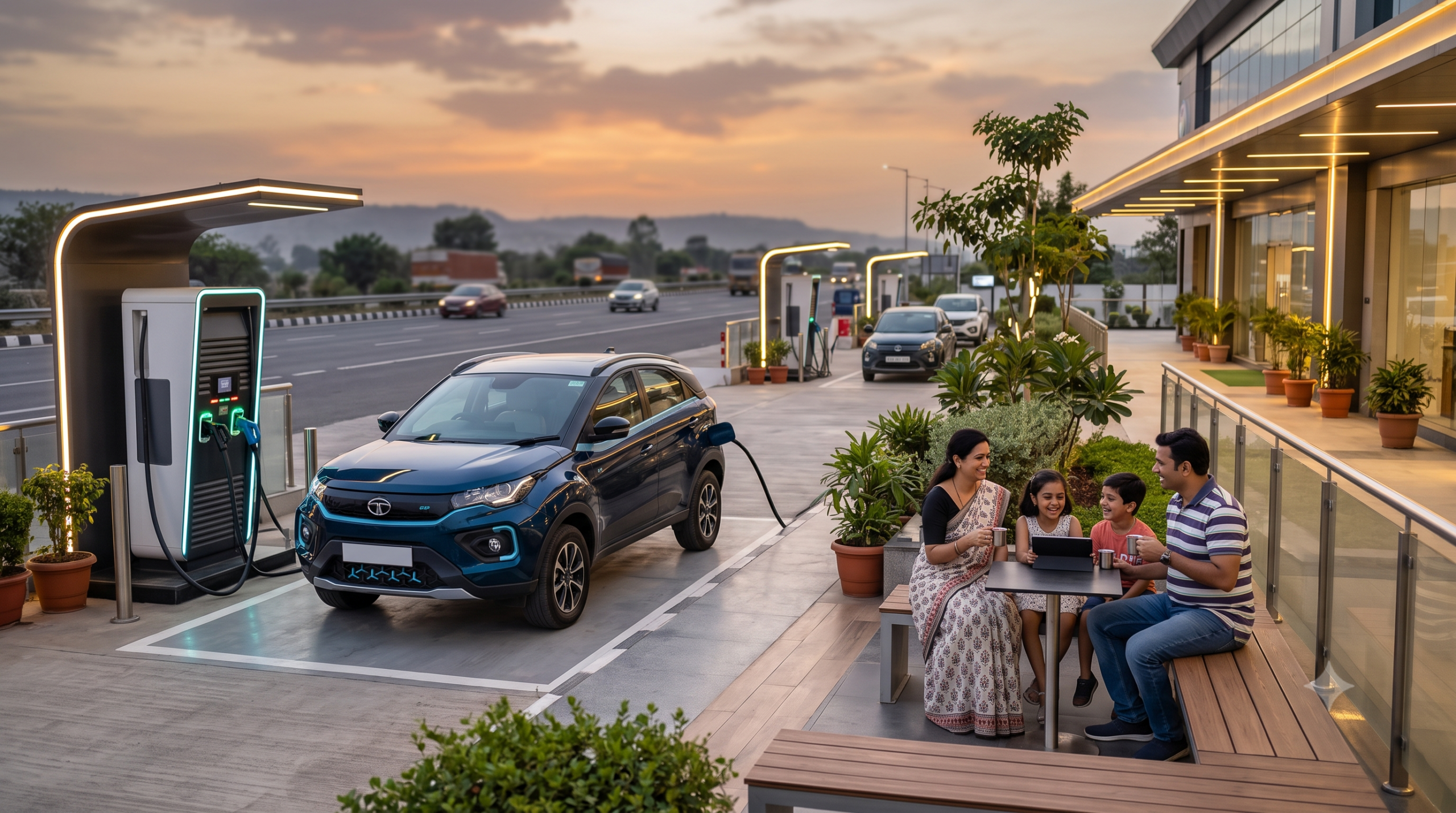 From Charging Stations to Charging Hubs