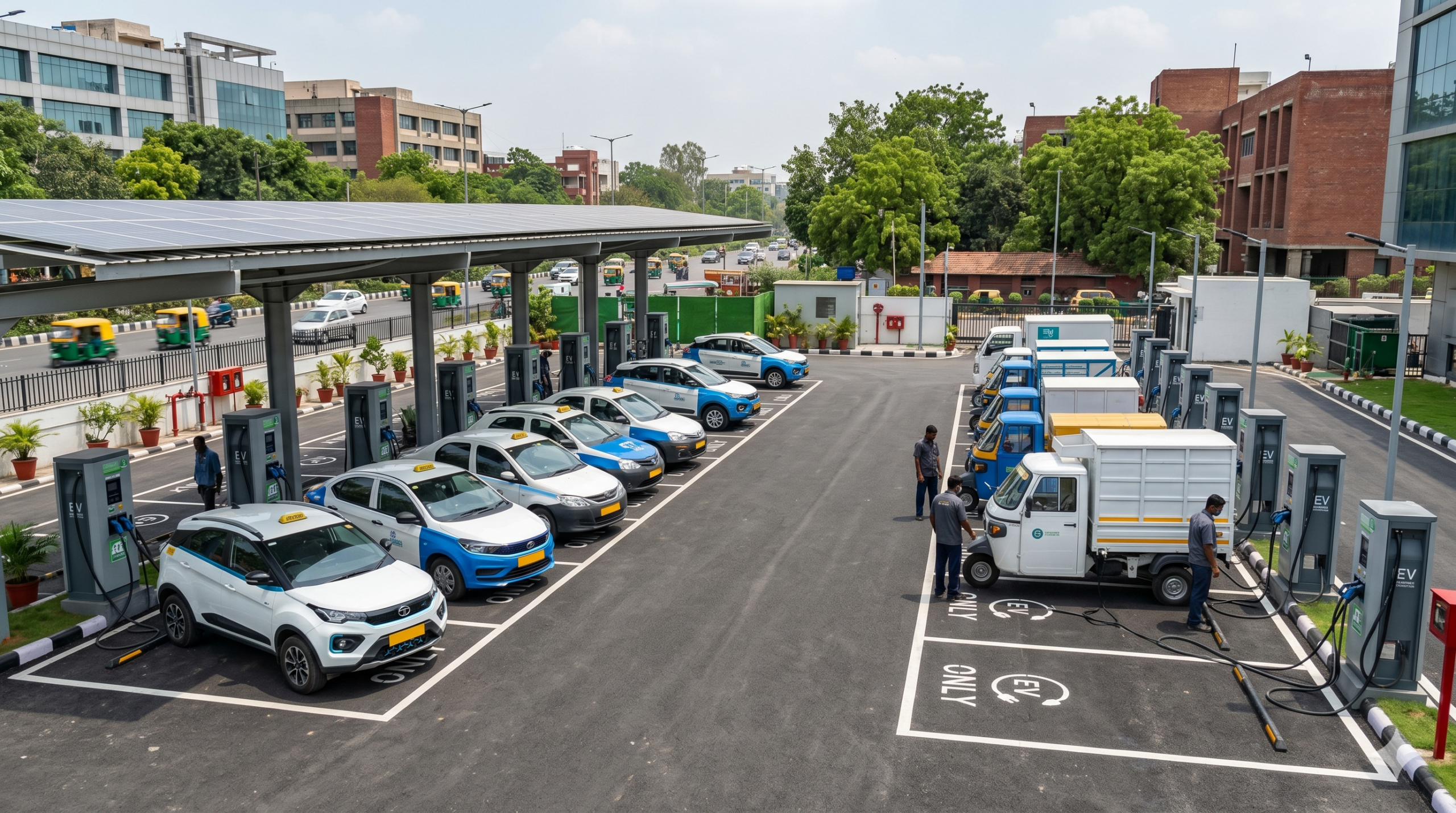 DC Chargers for Fleet, Taxi, and Delivery Vehicles