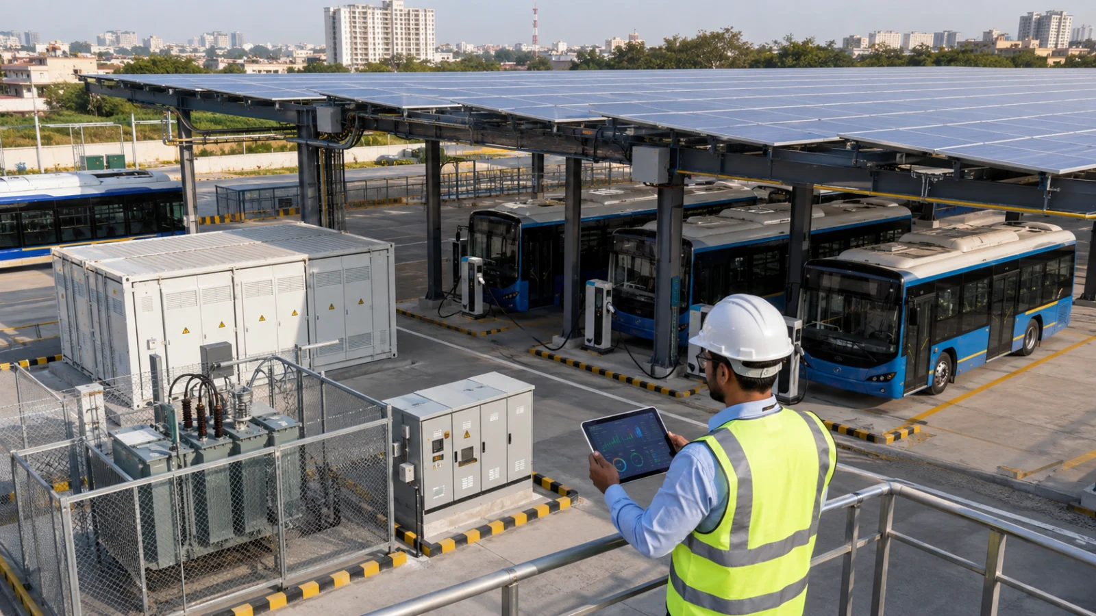 Battery Energy Storage for Bus Depots