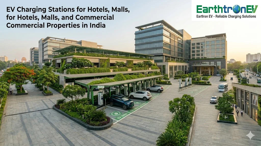 EV Charging Stations for Hotels, Malls, and Commercial Properties in India