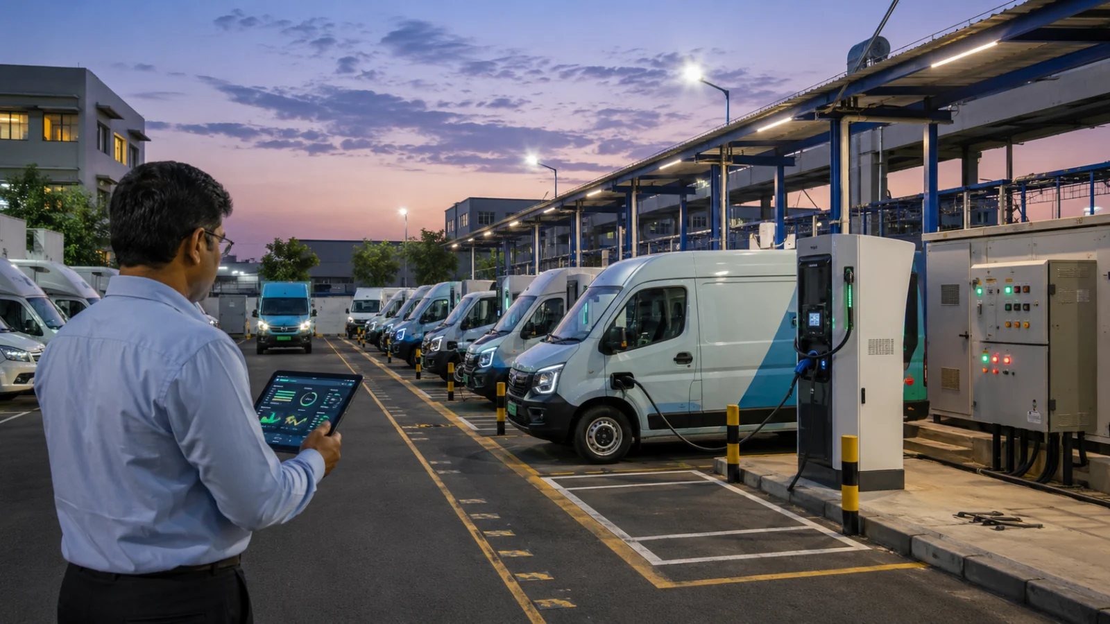 Smart Charging for Fleet and Logistics Depots