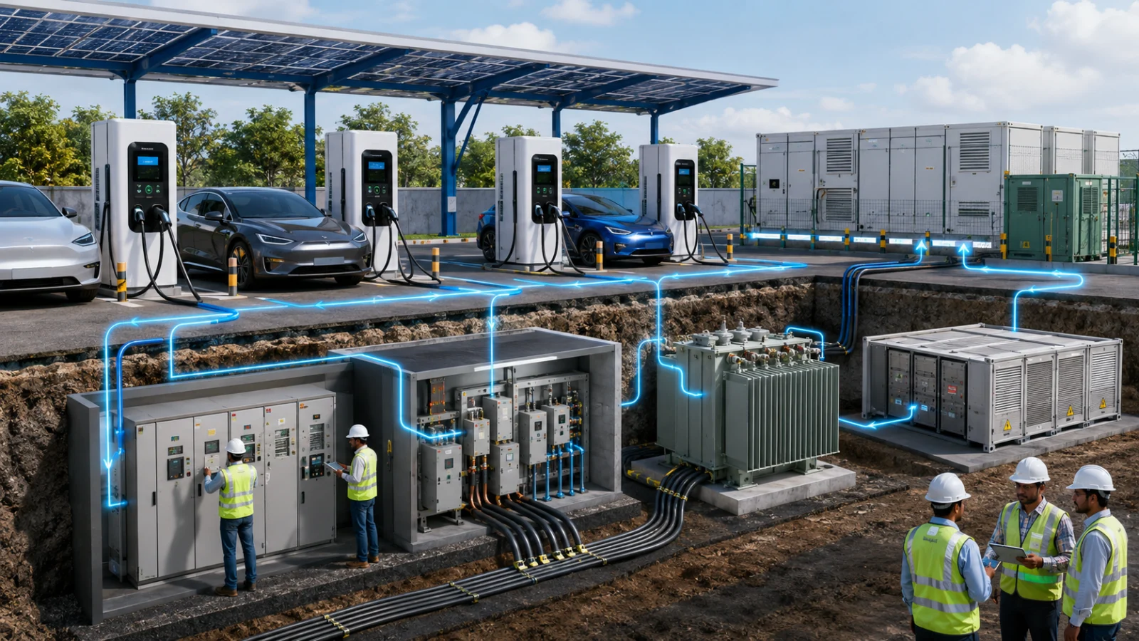 What Infrastructure Does an 800V or 1000V Charging Station Need?